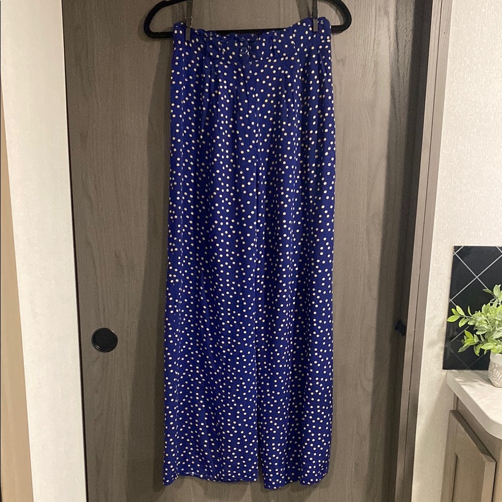 Xhilaration Blue High Waisted Wide-leg Trouser